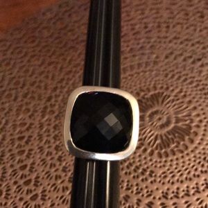 Pre-owned silver and black onyx